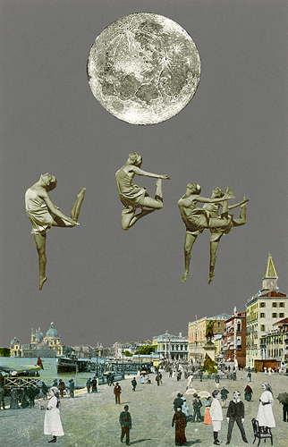 Dancing over Venice by Peter Blake 