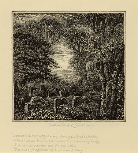 Illustration for Gray's <i>Elegy</i> by Robin Tanner 