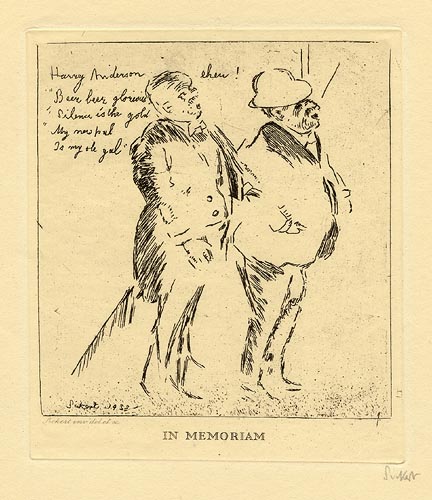 In Memoriam, Harry Anderson, Eheu! by Walter Richard Sickert 