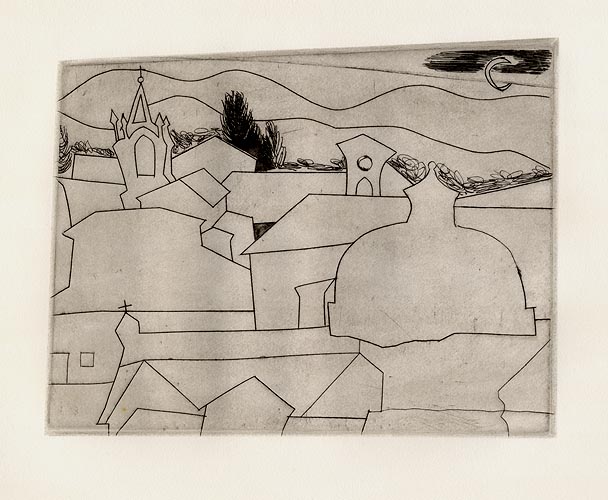 Italian Mountain Village (Lucca) by Ben Nicholson