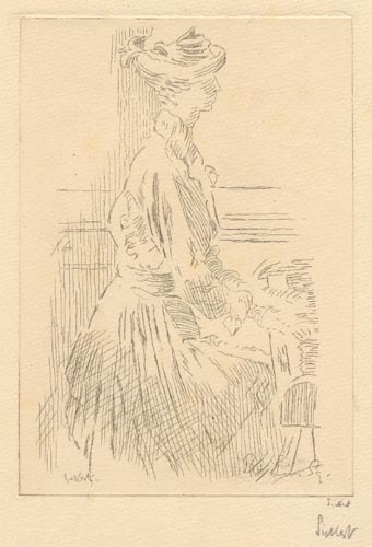 Kitty K., Red Lion Square [large plate] by Walter Richard Sickert 