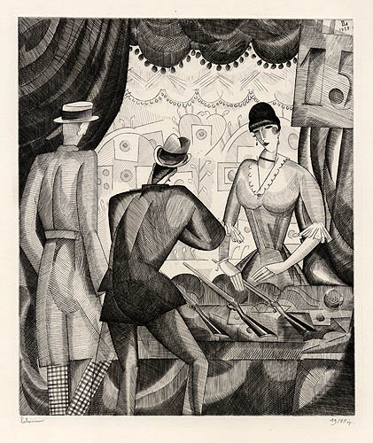 Le Tir Forain by Jean-Emile Laboureur