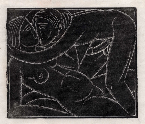 Lovers by Eric Gill 