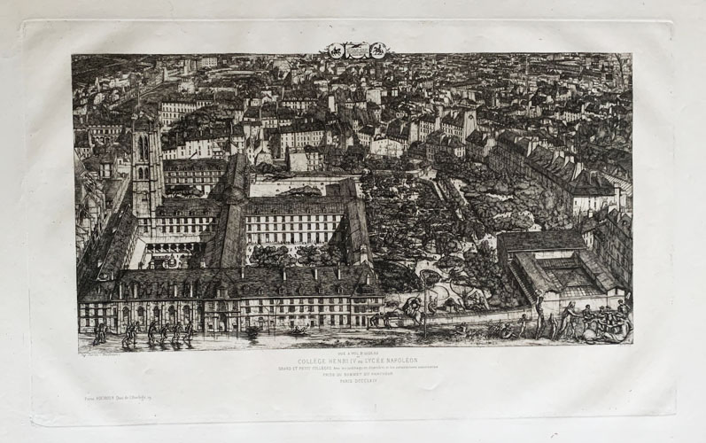 Collège Henri IV, Paris ou Lycée Napoléan by Charles Meryon 