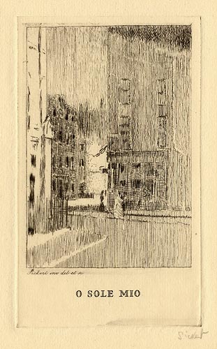 O Sole Mio by Walter Richard Sickert 