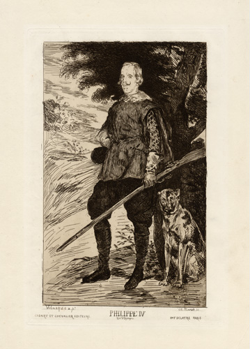 Philippe IV, roi d'Espagne (d' après Velasquez) by Edouard Manet 