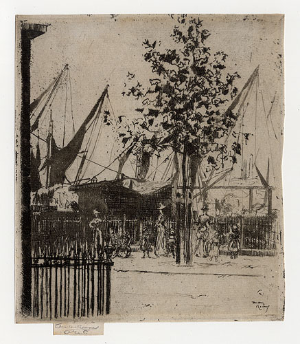The Corner of Luna Street, Chelsea Embankment by Theodore Roussel 