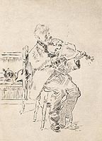 The Old Fiddler [small plate]