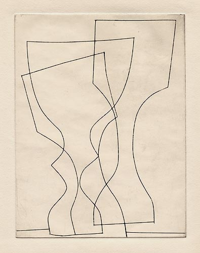 Three Goblets by Ben Nicholson 