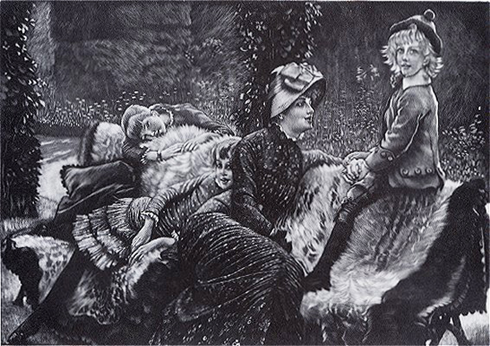 Le Banc de jardin by James Tissot 