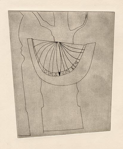 Turkish Sundial, Column and Tree II by Ben Nicholson 