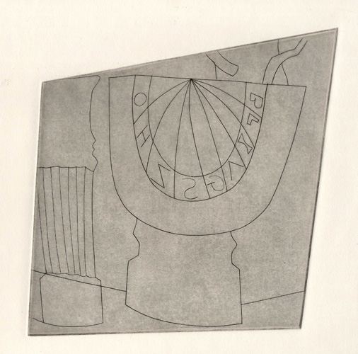 Turkish Sundial, Column and Tree by Ben Nicholson 