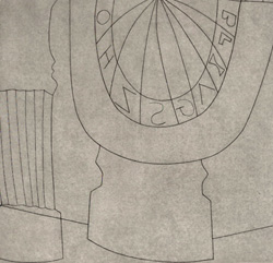 Turkish Sundial, Column and Tree by Ben Nicholson