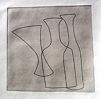 Two Bottles and Glass